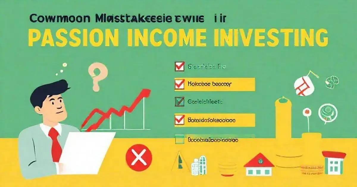 Common Mistakes to Avoid in Passive Income Investing