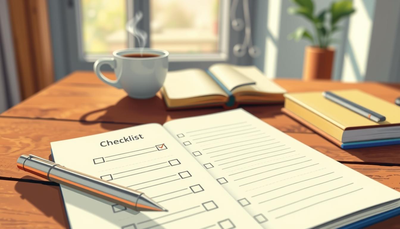 checklist de organização diária