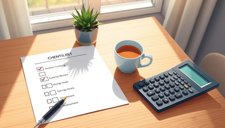 checklist financeiro mensal